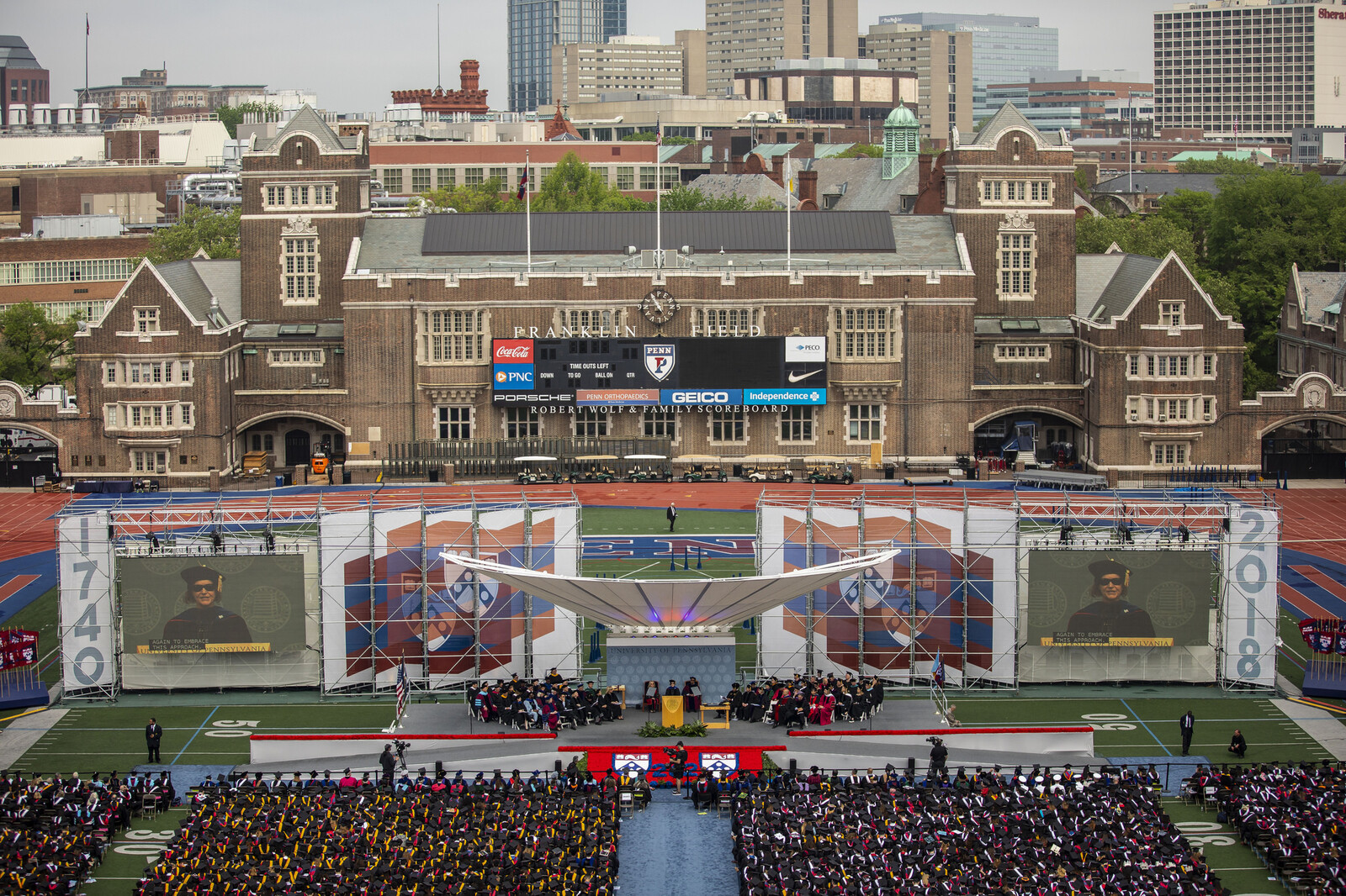 commencement on franklin field