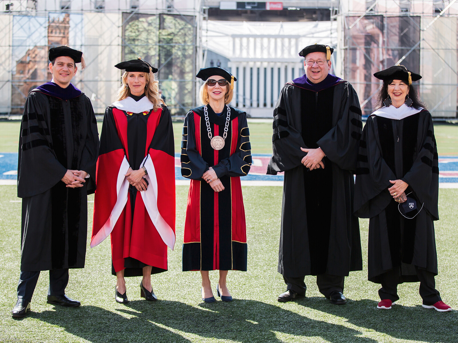 2021 Penn Commencement honorary degree recipients in regalia