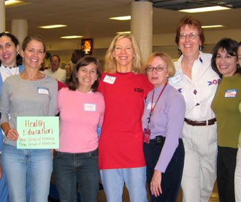 Amy Gutman with Volunteers